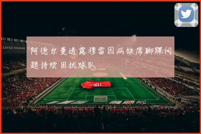 阿德尔曼透露穆雷因病缺席脚踝问题持续困扰球队
